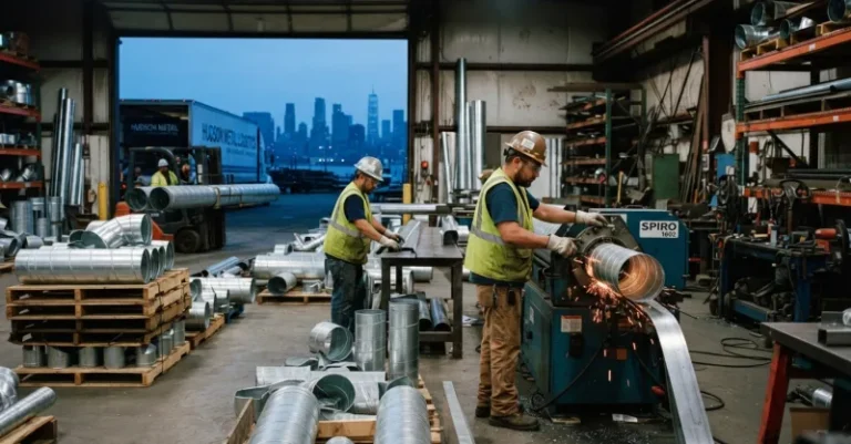 Spiral Duct Logistics Warehouse Hudson County | HVAC